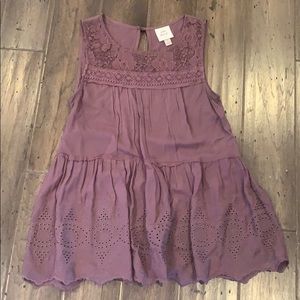 Embroidered tank bohemian